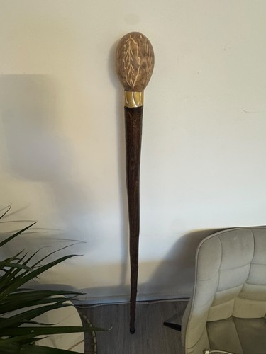 Hazel wood walking stick - wood, with
