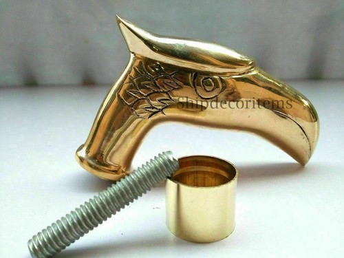 Eagle head cast brass outside - brass,