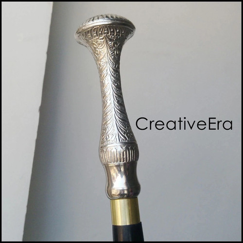 Victorian wooden walking stick - wooden,