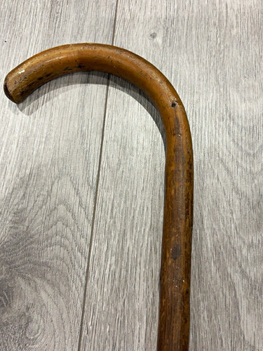 Brown wooden crook handle - brown,