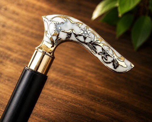 Luxury floral handle walking - floral,
