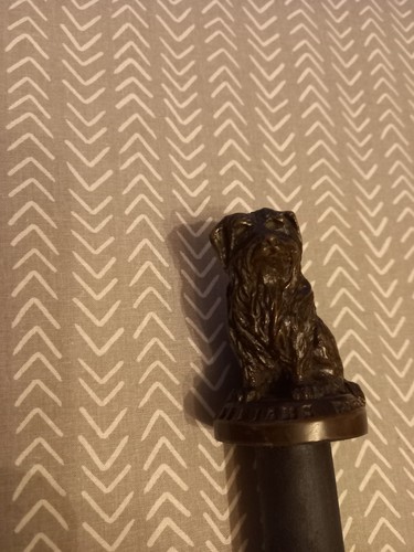 Carved resin handle - carved, of