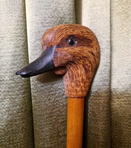 Vintage walking stick wooden - stick,