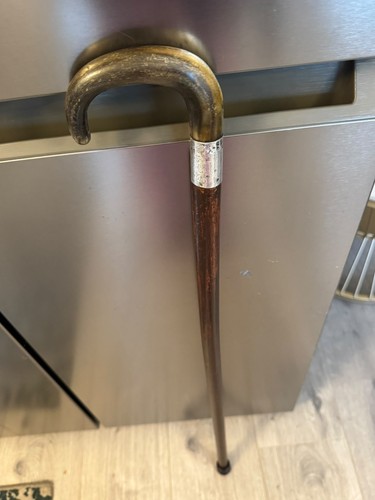Antique bamboo walking stick - walking,