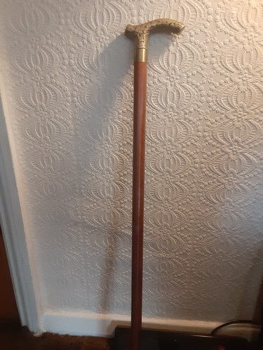 Vintage brass handle walking - vintage,