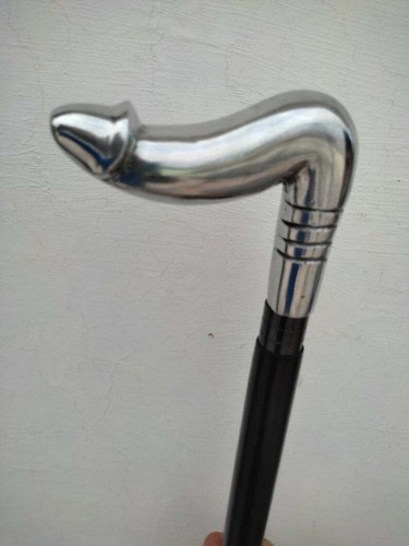 Wooden walking stick handle - walking,