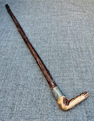 Antique applewood walking - applewood,
