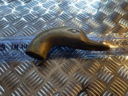 Brass duck head - brass, stick