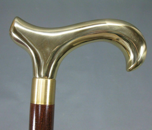 Victorian solid brass handle - solid,