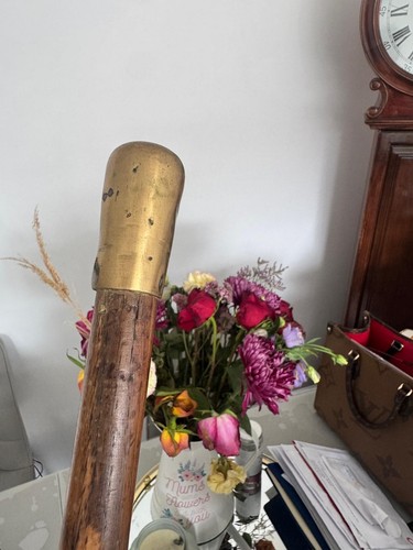 Antique walking stick handle - ,