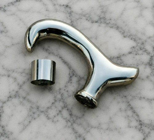 Brass cane handle replacement - brass,