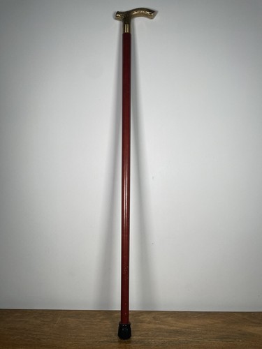 Vintage walking stick - stick, brass