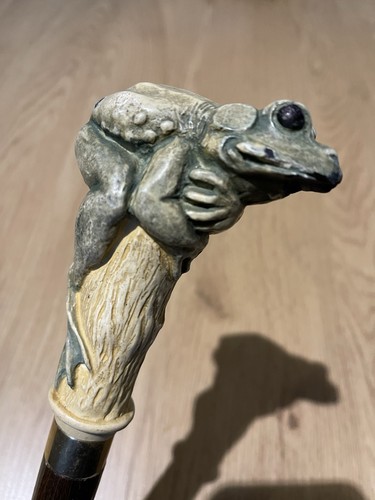 Walking stick with frog handle - walking,