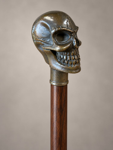 Bronze walking stick top - walking,