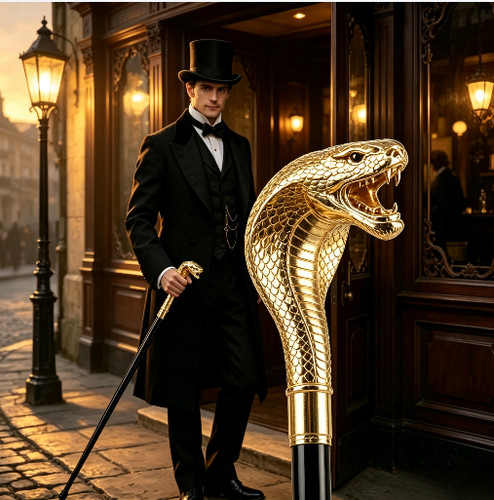 Vintage bronze snake - bronze,